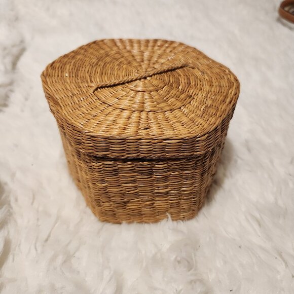 Vintage Handwoven Jiangxi Handicrafts Nesting Baskets Set Of 5 - Picture 15 of 15
